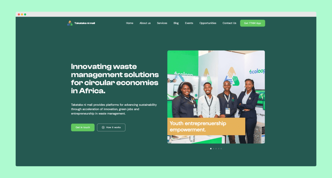 Takataka ni Mali website